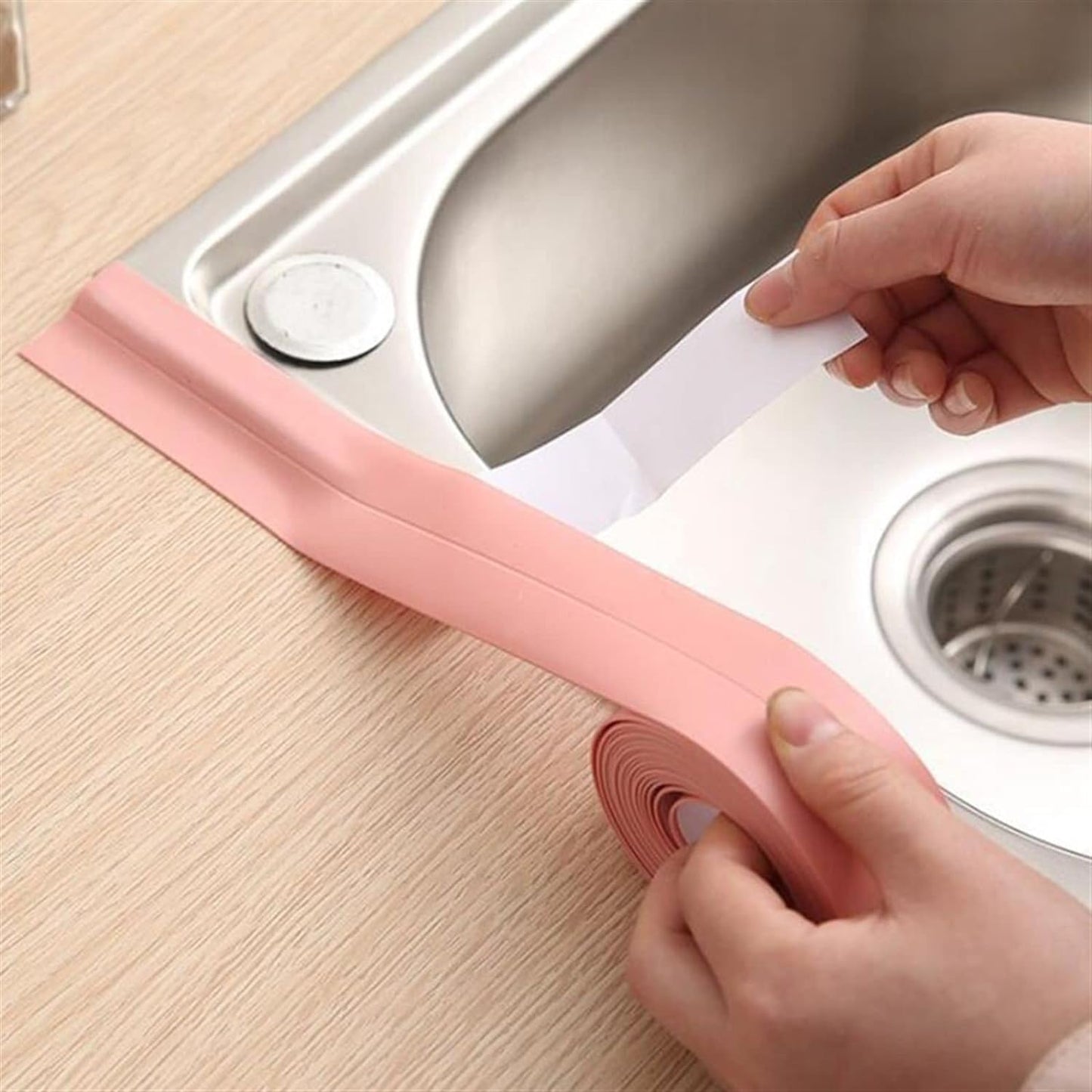 3.2mx38mm Bathroom Shower Sink Bath Sealing Corner Strip Tape White PVC Self adhesive Waterproof Wall Sticker for Bathroom Kitchen - Deliverrpk