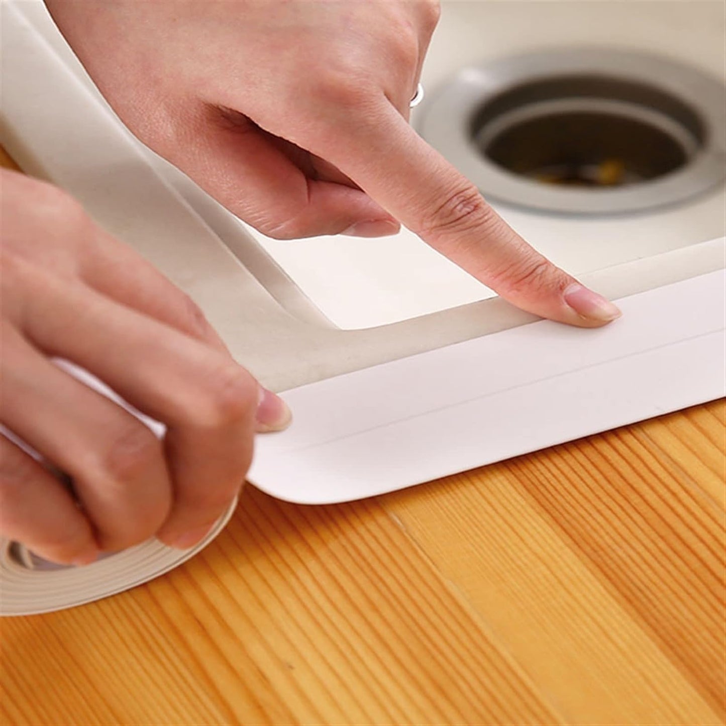 3.2mx38mm Bathroom Shower Sink Bath Sealing Corner Strip Tape White PVC Self adhesive Waterproof Wall Sticker for Bathroom Kitchen - Deliverrpk