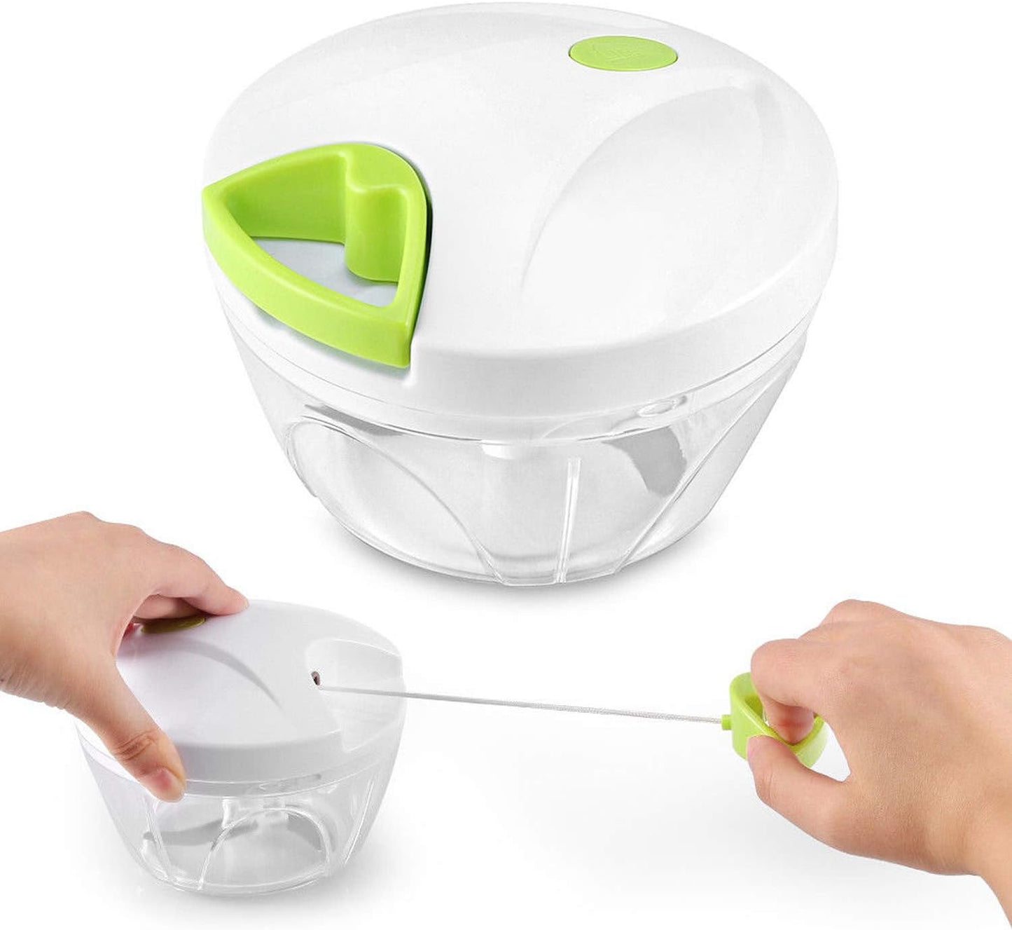 Mini Speedy Chopper Manual Hand Pull Vegetable & Meat Mini Turbo Cutter - Deliverrpk
