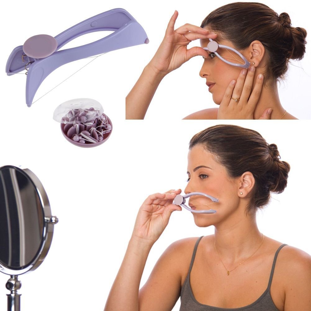 SLIQUE Hair Threading Machine for Women, Manual Facial Hair Removal Machine, Hair Removing Machine, Threading Machine for Girls and Women, Portable and Easy to Use Hair Removing Machine Deliverrpk