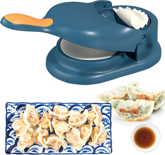 2 in 1 Dumpling Maker Machine - Make Delicious Dumplings, Ghughra, and Momos with Our Perfect Dumpling Machine for Gujiya Making and More