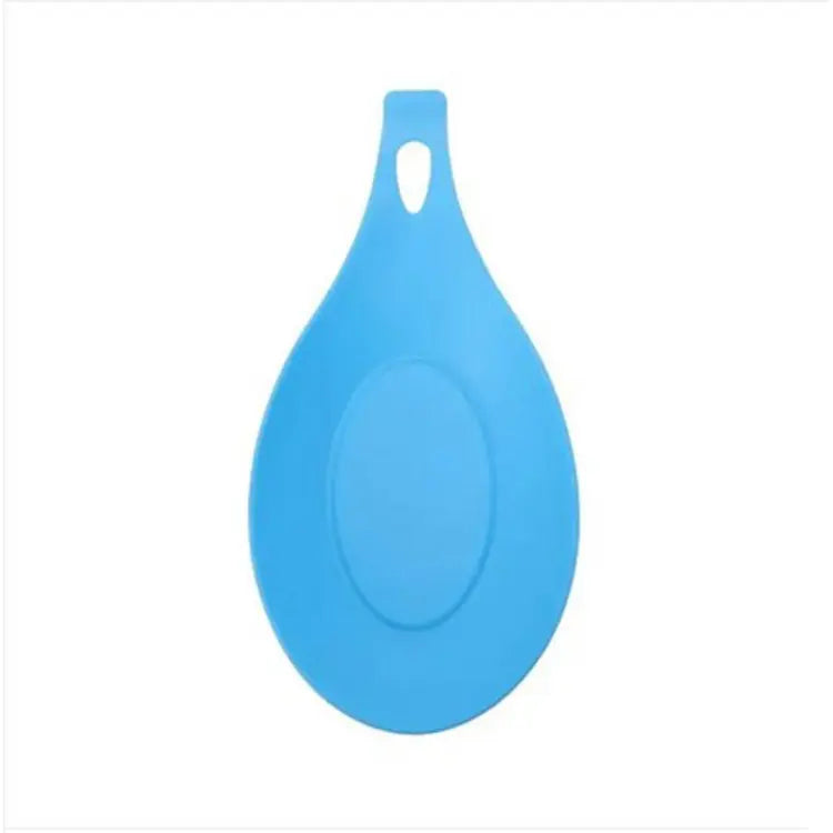 Generic Silicone Heat Resistant Spoon Fork Mat Rest Utensil Spatula Holder Kitchen Tool 1pc - Deliverrpk