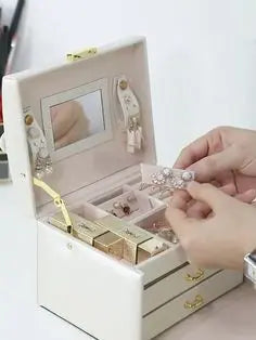 3-layer Jewelry Organizer Box with Lock deliverrPK