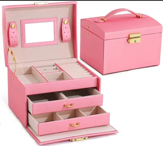 3-layer Jewelry Organizer Box with Lock deliverrPK