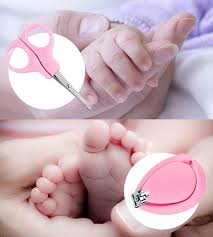 2 Pieces Set Nail Cutter & Scissor Grooming Kit For Babies Manicure