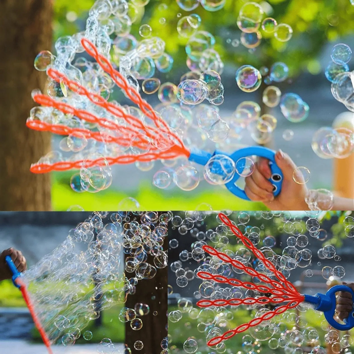 32 Hole Smiling Face Bubble Stick for Kids Bubble Making Toy