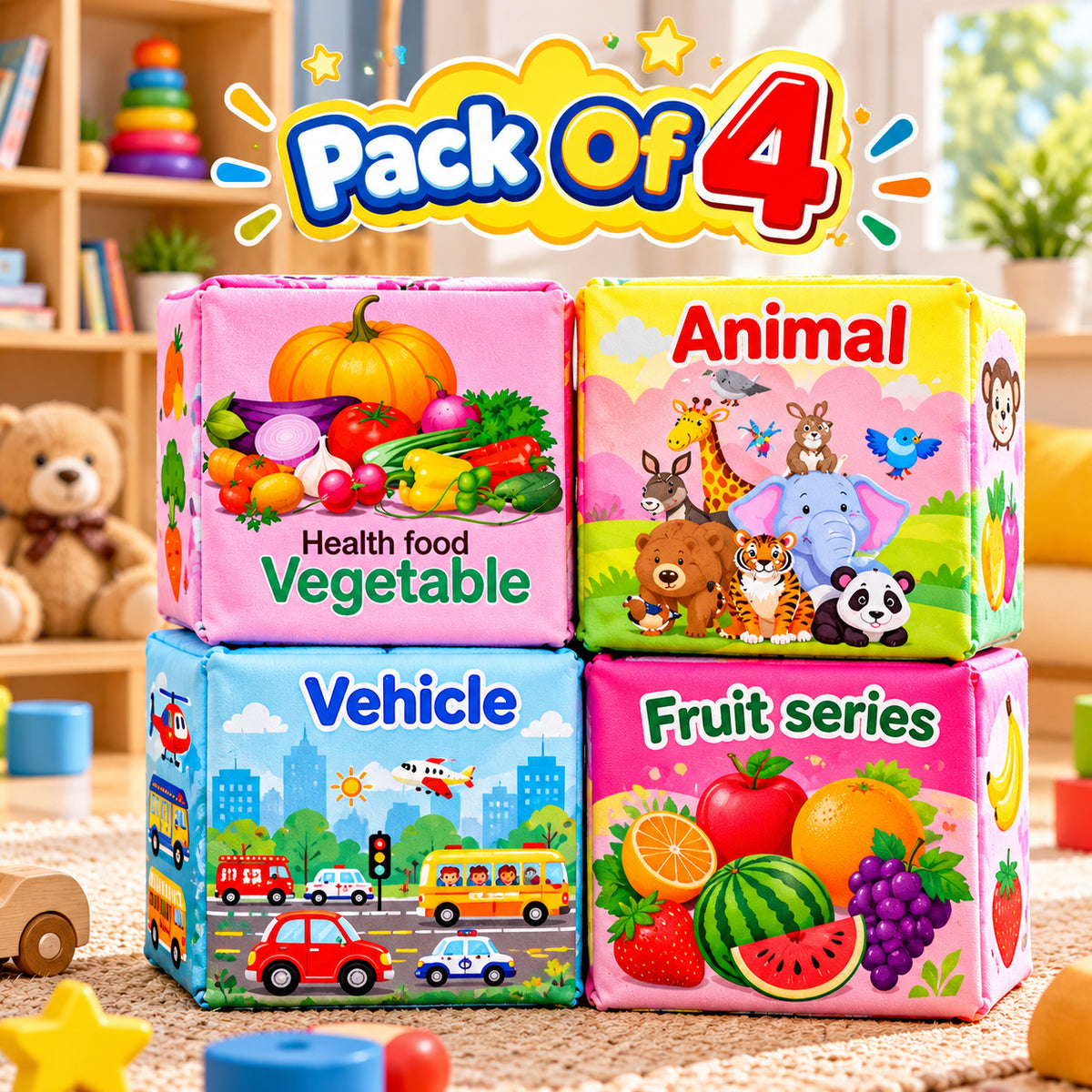 3D Early Education Cloth Book For Kids