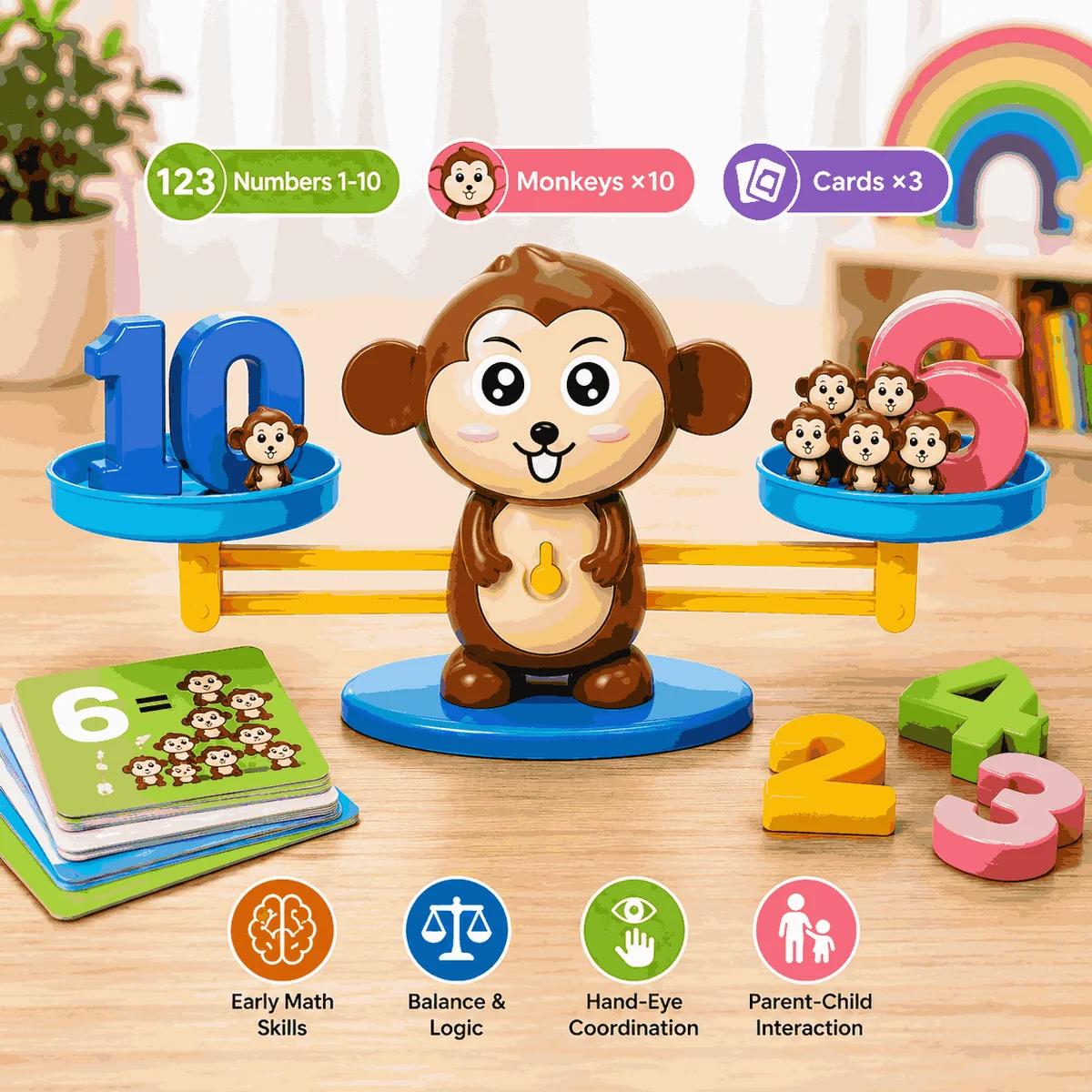 Weight Balance Learning Scale - Monkey Balance Game (ME-028)