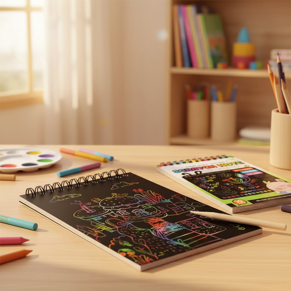 Magic Scratch Art Notebook Set for Kids (E-0014)