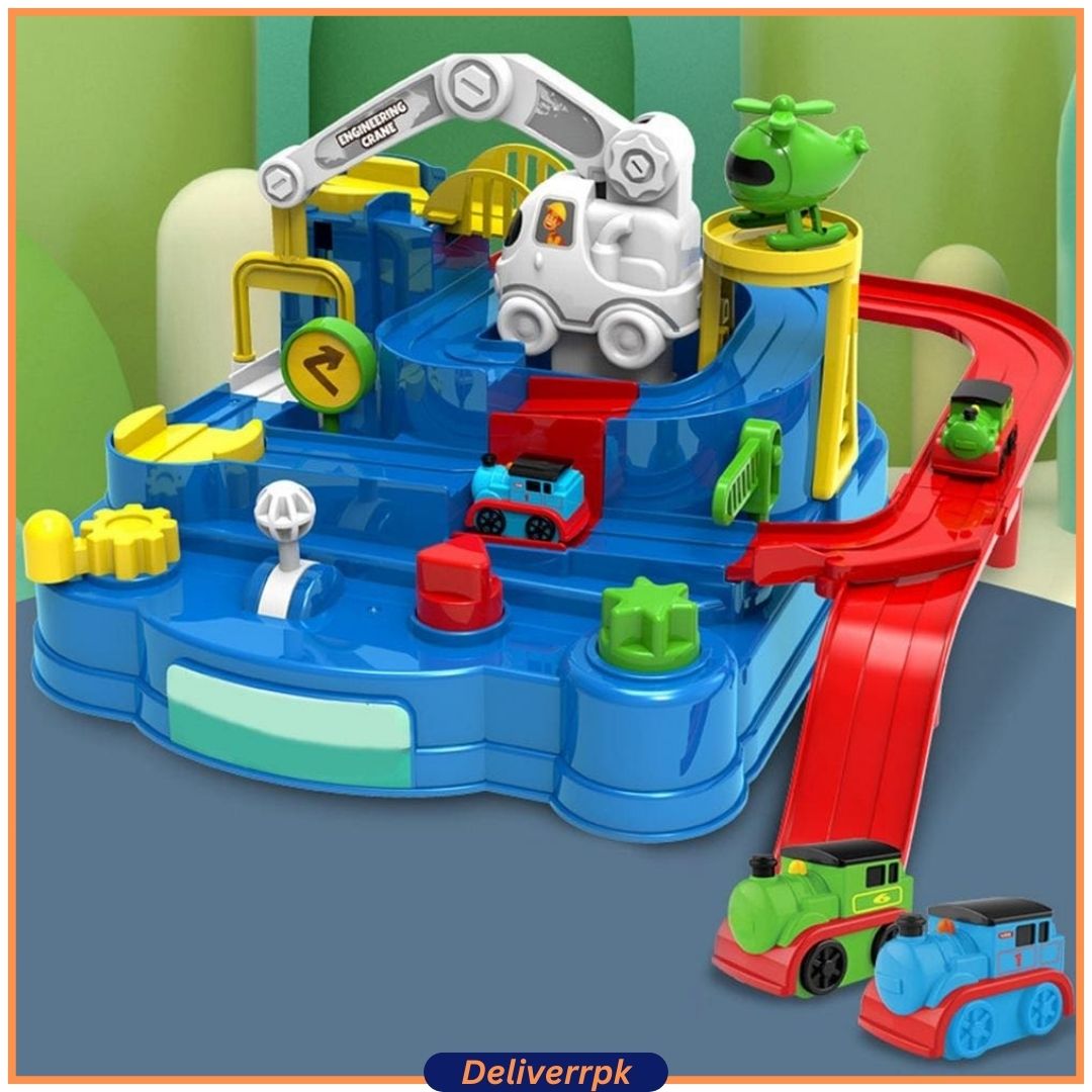 Car Rescue Adventure Toy,Car Tracks For Kids - Deliverrpk