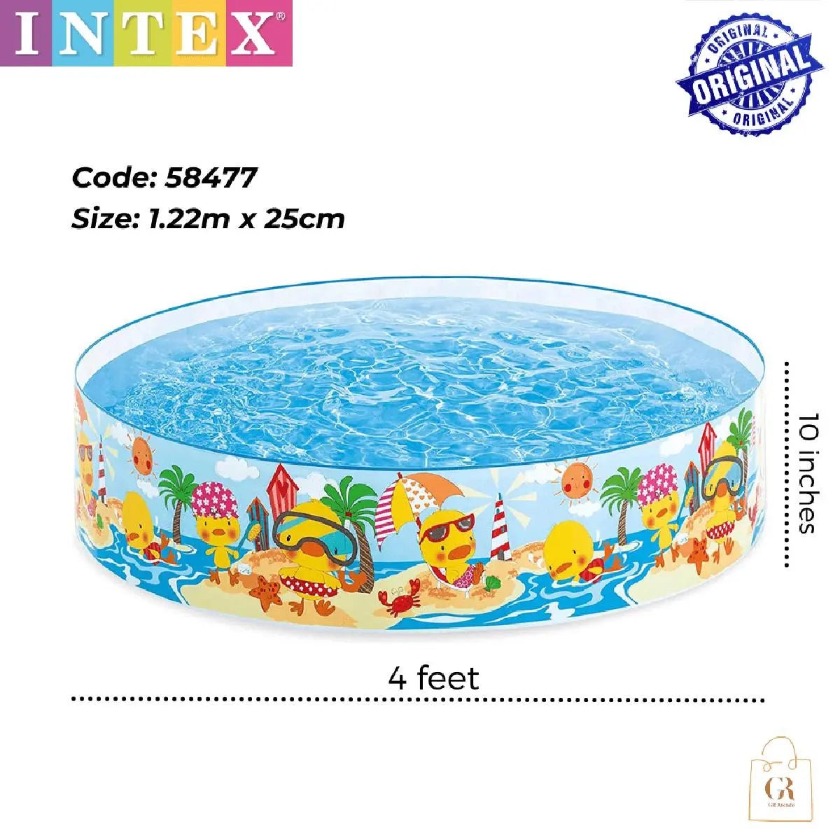 4FT DUCKLING SNAP SET POOL (58477) - Toynix