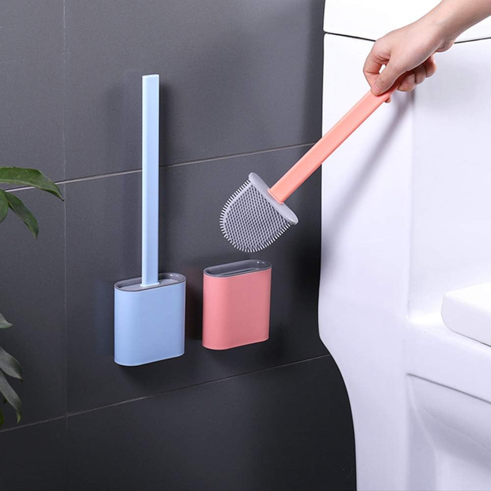 Silicone Flex Toilet Brush with Holder - Deliverrpk