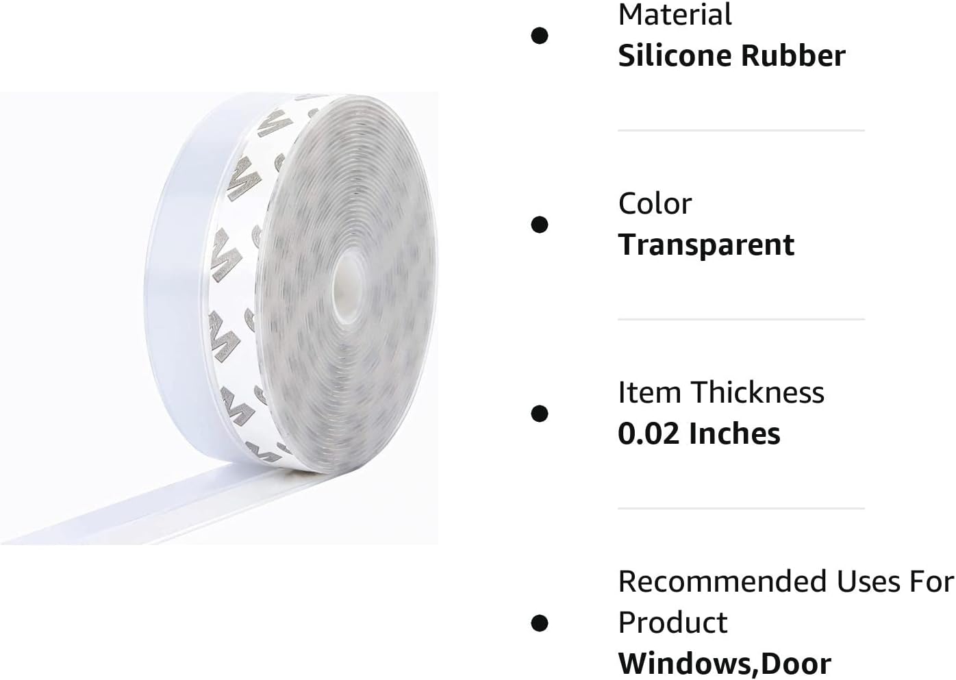 Soundproofing Door Bottom Sealing Silicone Draft Stopper - Deliverrpk