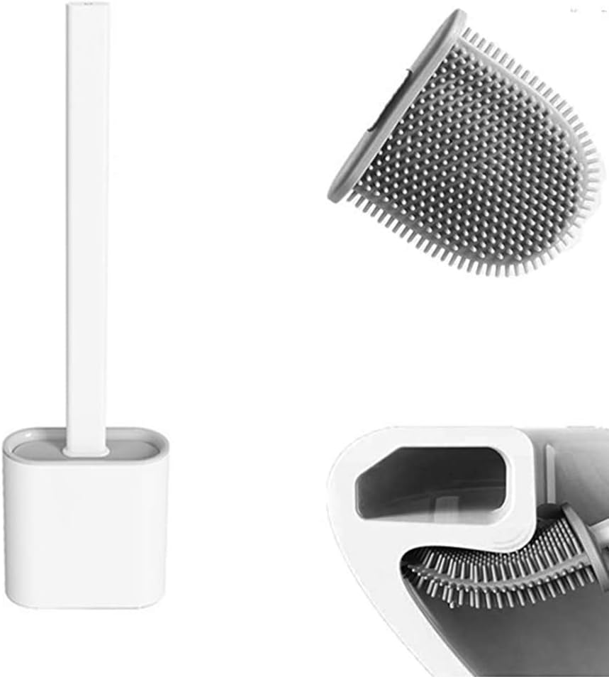 Silicone Flex Toilet Brush with Holder - Deliverrpk