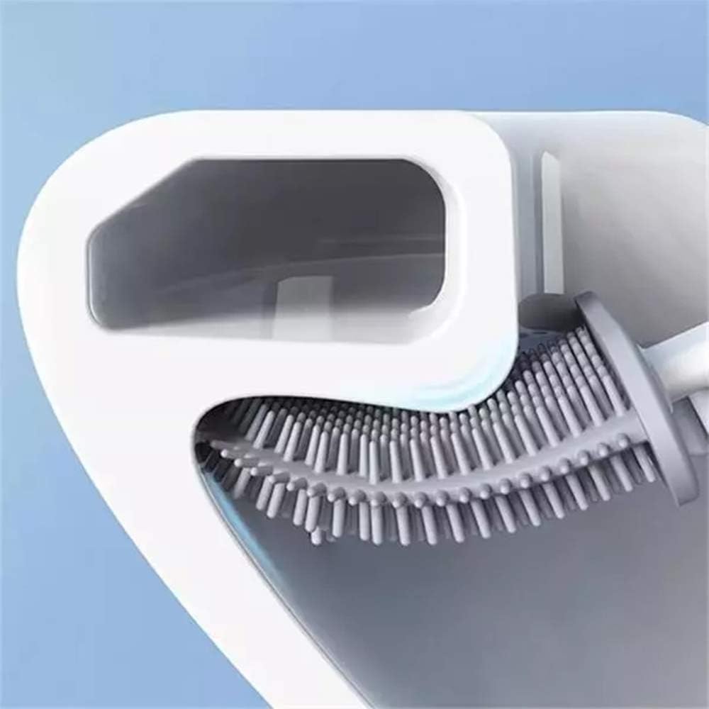 Silicone Flex Toilet Brush with Holder - Deliverrpk
