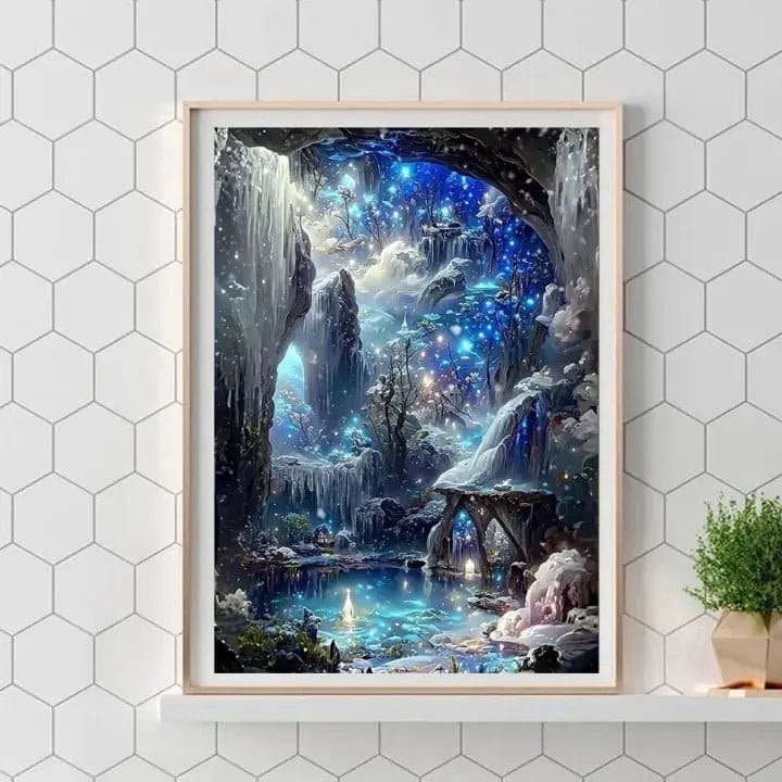 Small 5D Diamond Painting Kit For Home Decoration (Random Designs)