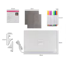 Acrylic LED Board With Colorful Night Light & Neon Pens