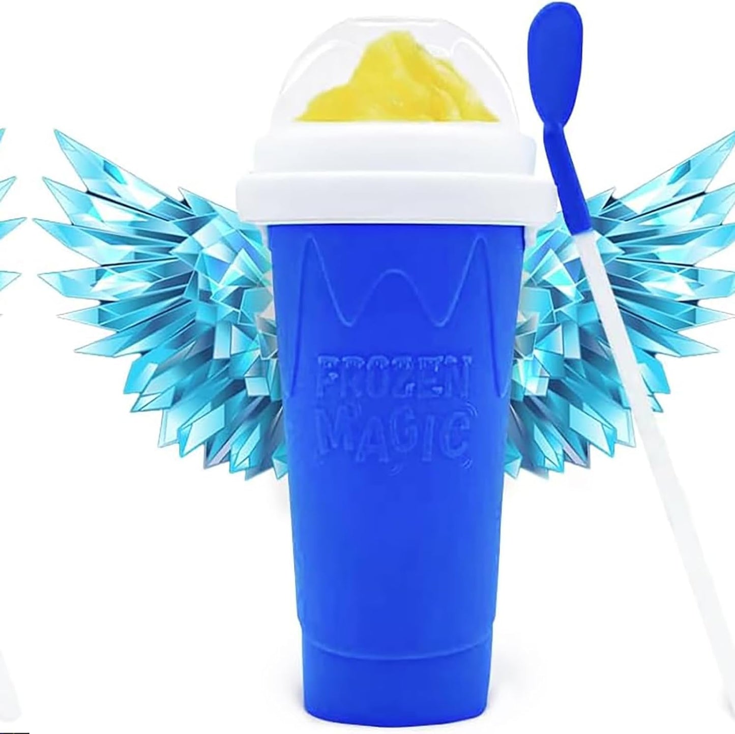 Smoothies Cup Eco-friendly Double Layer Silicone Slushy Ice Cream Maker for Home - Deliverrpk