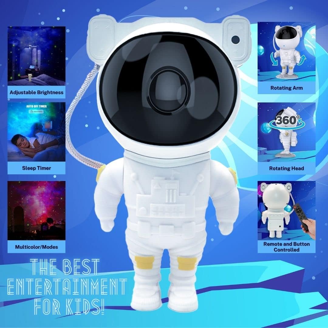 Astronaut Star Projector Galaxy Night Light - Deliverrpk
