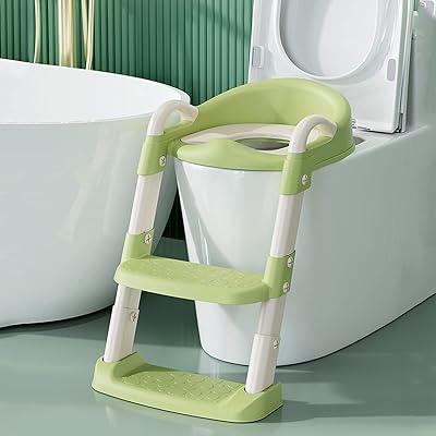 Toilet Seat with 2 Step Ladder | Toilet Trainer For Kids