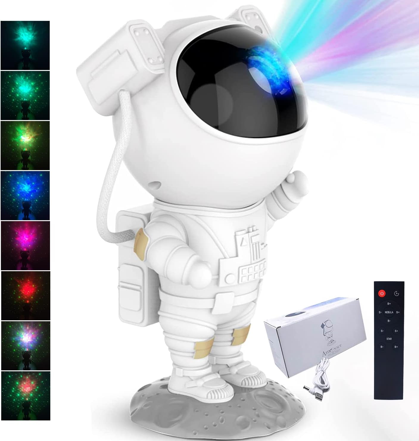 Astronaut Star Projector Galaxy Night Light - Deliverrpk