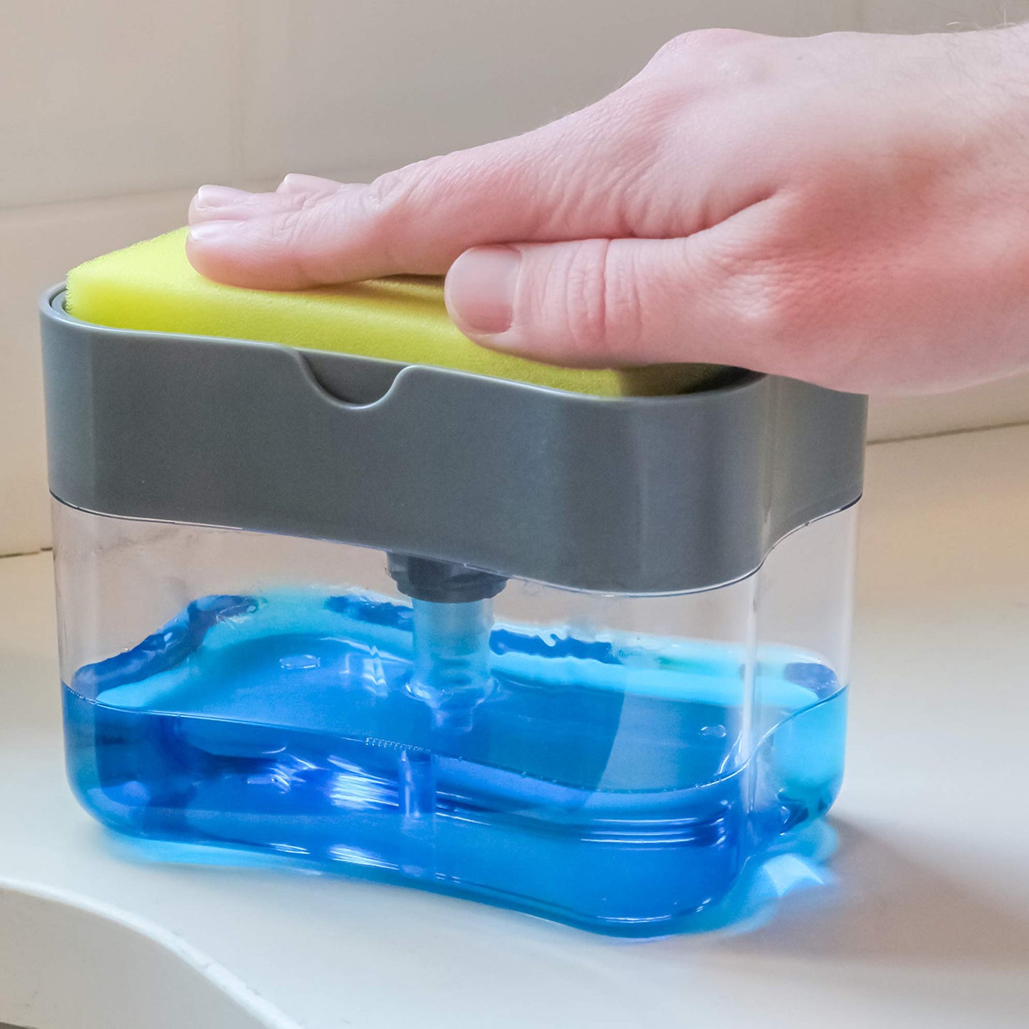 Combo Deal Liquid Soap Pump Dispenser 2-in-1, Soap Pump, Sponge Caddy, Kitchen with Multifunction Collapsible Cutting Board Dish Tub, Drain Basket Vegetable Basin,3 in 1 Sink Folding Cutting Board - Deliverrpk