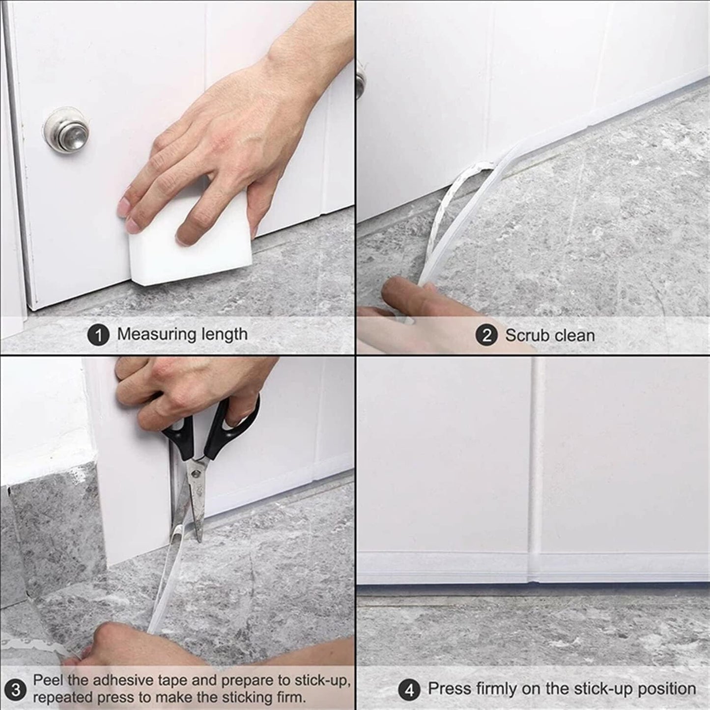 Soundproofing Door Bottom Sealing Silicone Draft Stopper - Deliverrpk