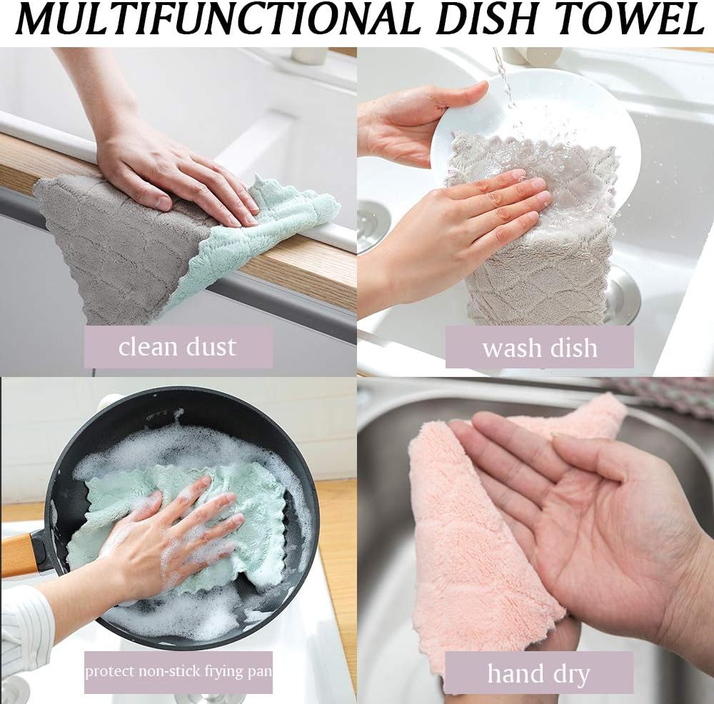 PACK OF 12 Microfiber Cloth Absorbent Washable - Deliverrpk