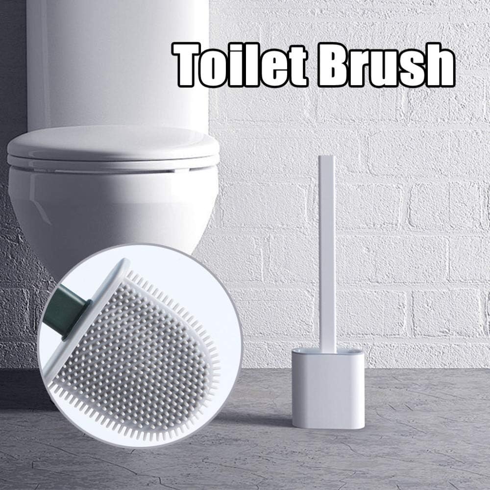 Silicone Flex Toilet Brush with Holder - Deliverrpk