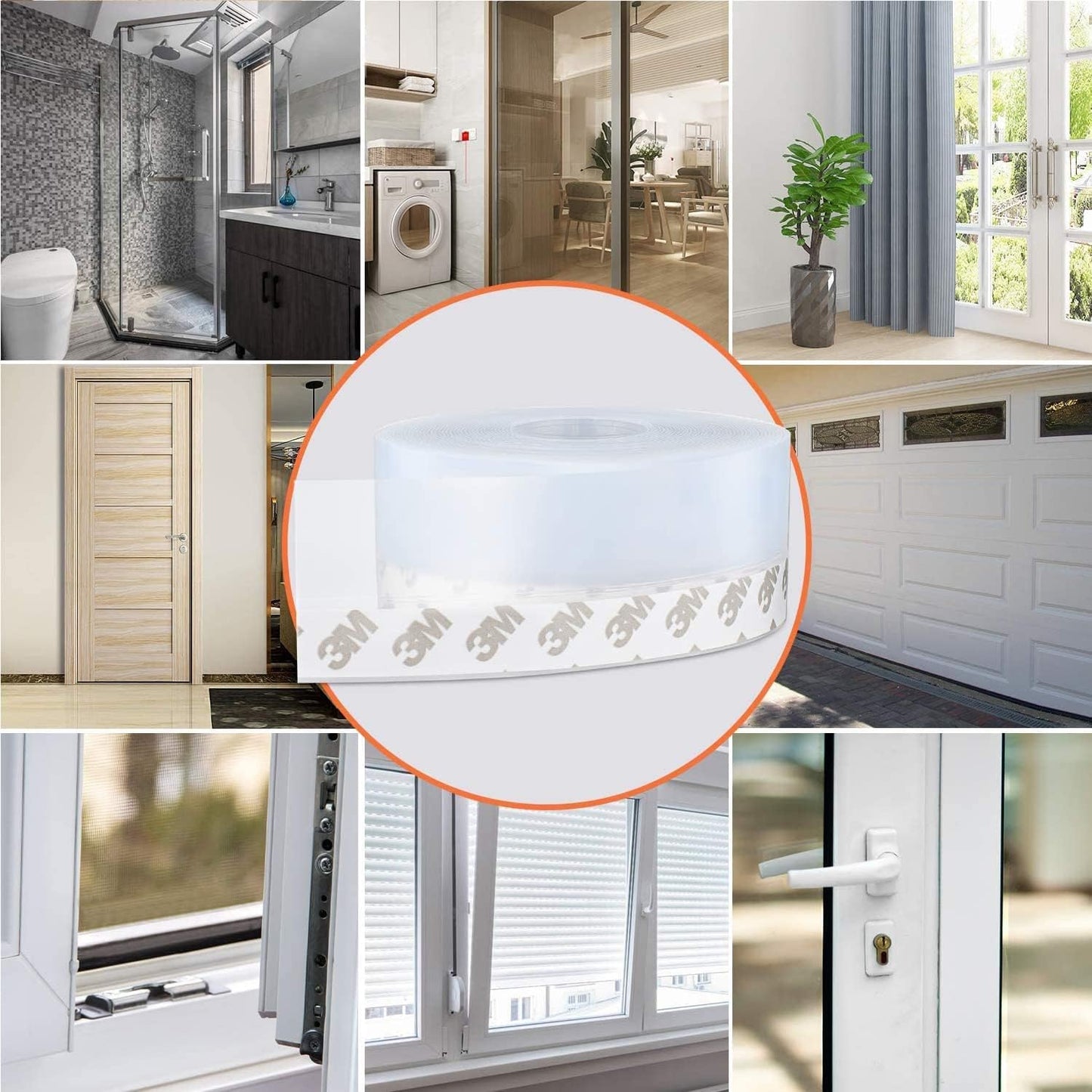 Soundproofing Door Bottom Sealing Silicone Draft Stopper - Deliverrpk