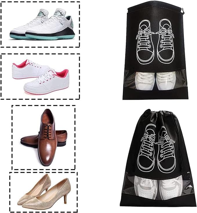 Portable Travel Shoe Bag Waterproof Large Capacity Shoes Bags (Each bag holds 1 pair of shoes) - Deliverrpk