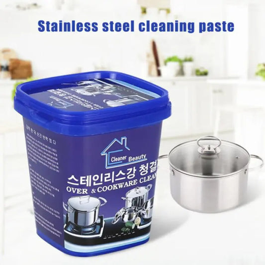 Oven&Cookware Korean Cleaner Stainless Steel Cleaning Paste Multi-Purpose Cleaner&Polish Cleaning Gel for Removing Rust 500 gram weight