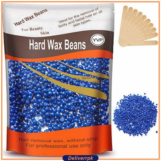 Hard Wax Beans for Hair Removal(With Applicator Sticks) - Deliverrpk