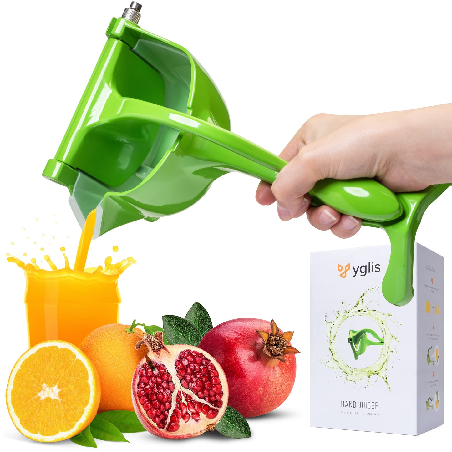 Manual Plastic Fruit Press, Plastic Juicer Fruit Hand Juicer, Heavy Duty Handheld Juice Extractor, Handheld Fruit Press Squeezer, Handheld Juicer, Fryer - Deliverrpk