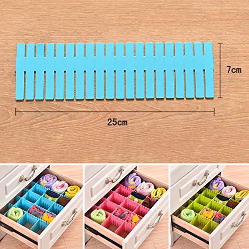 4 X Adjustable Drawer Clapboard Partition Divider Cabinet DIY Storage Organizer - Deliverrpk