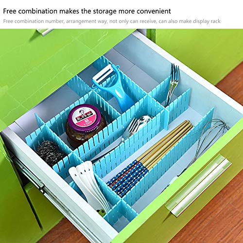 4 X Adjustable Drawer Clapboard Partition Divider Cabinet DIY Storage Organizer - Deliverrpk
