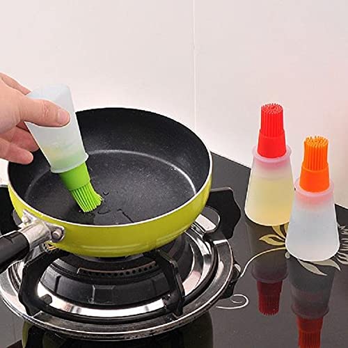 Silicone Cooking Oil Bottle with Basting Brush - Deliverrpk