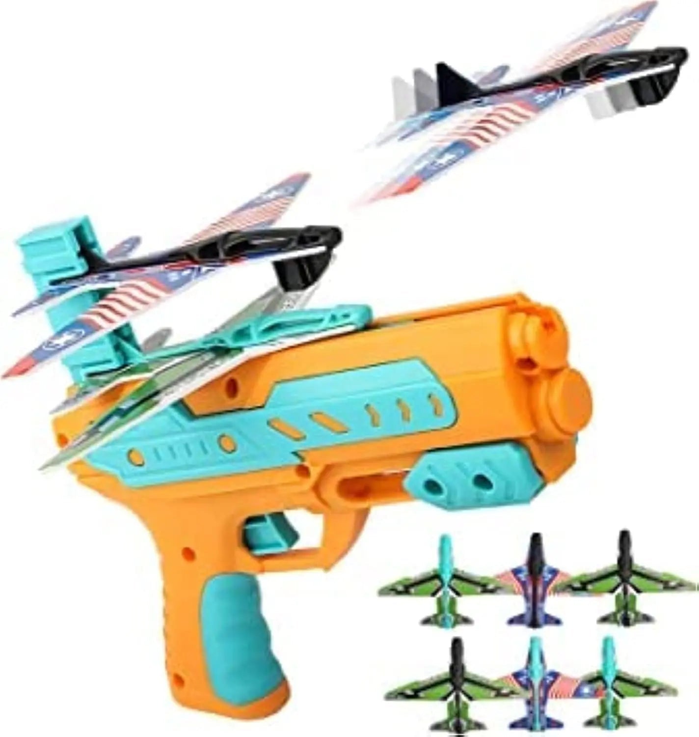 Air Battle Gun 2 In 1 - Flying Launcher - Toynix