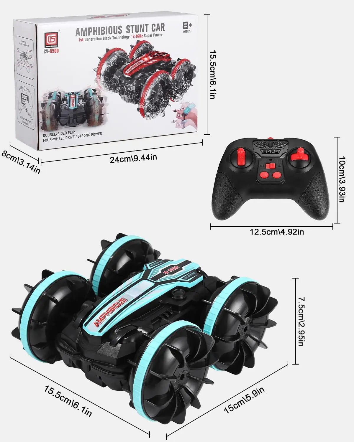 Amphibious RC Car for Kids & Adults - Toynix