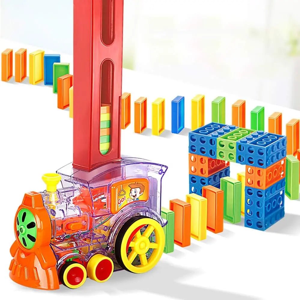 Automatic Domino Brick Laying Toy Train - Toynix