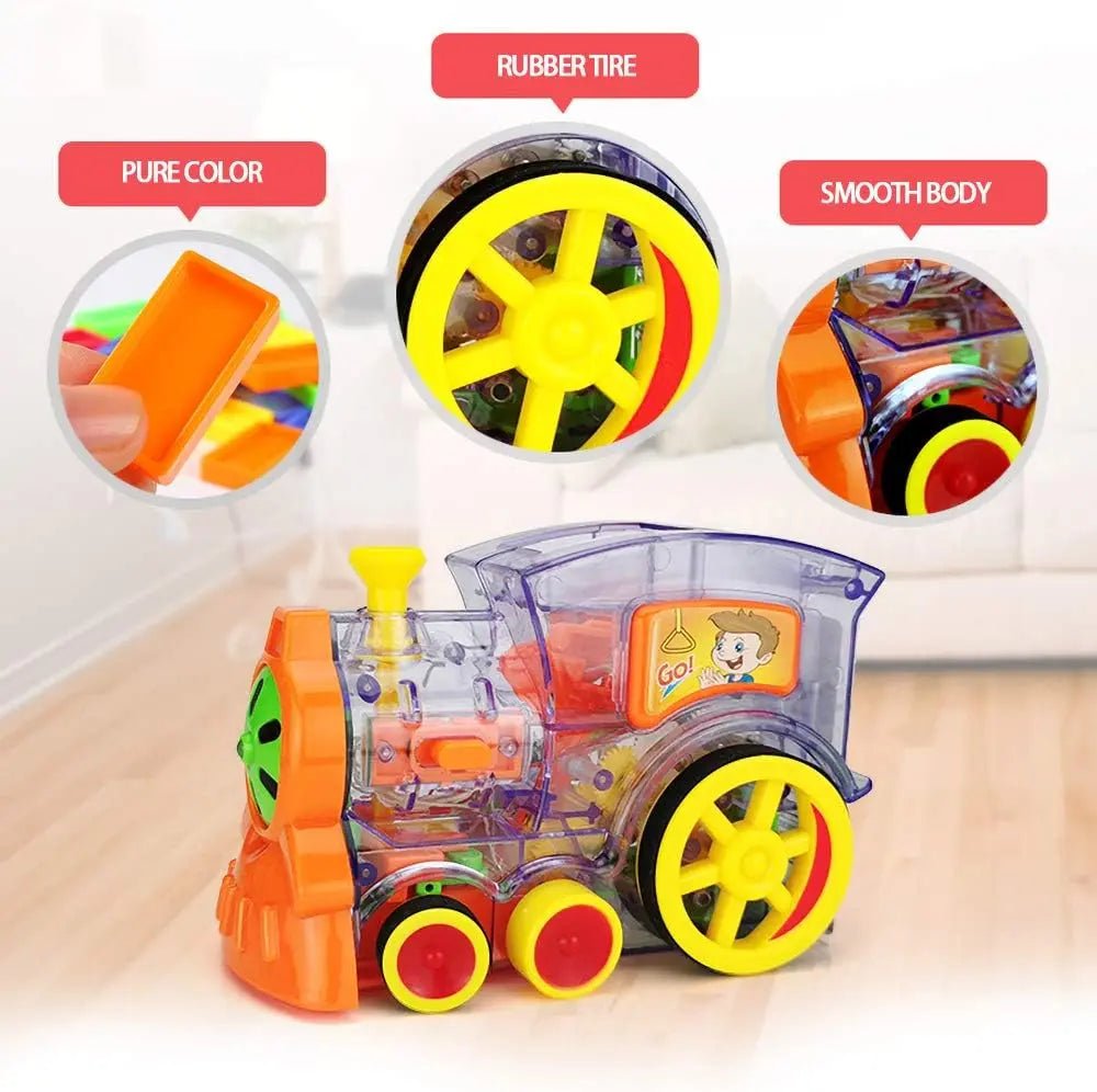 Automatic Domino Brick Laying Toy Train - Toynix