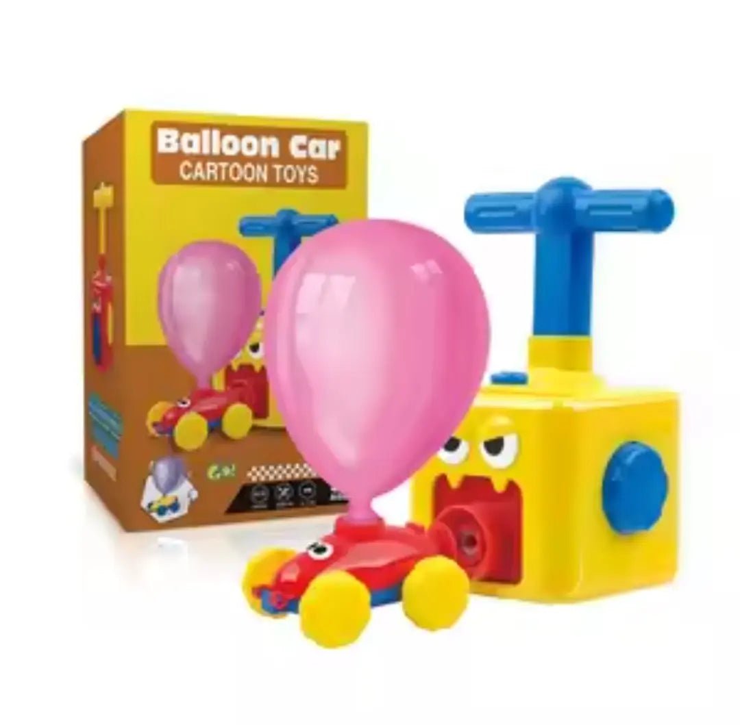 Balloon Powered Pumping Car Toy Set for Toddlers - Toynix
