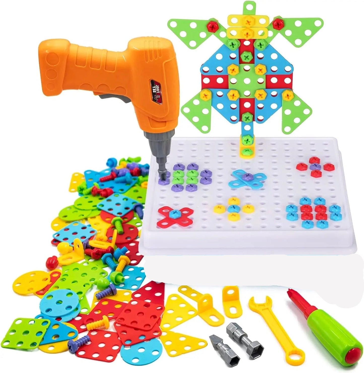 Creative Drilling Toy With Screwdriver Tool Playset (144 pcs) - Toynix