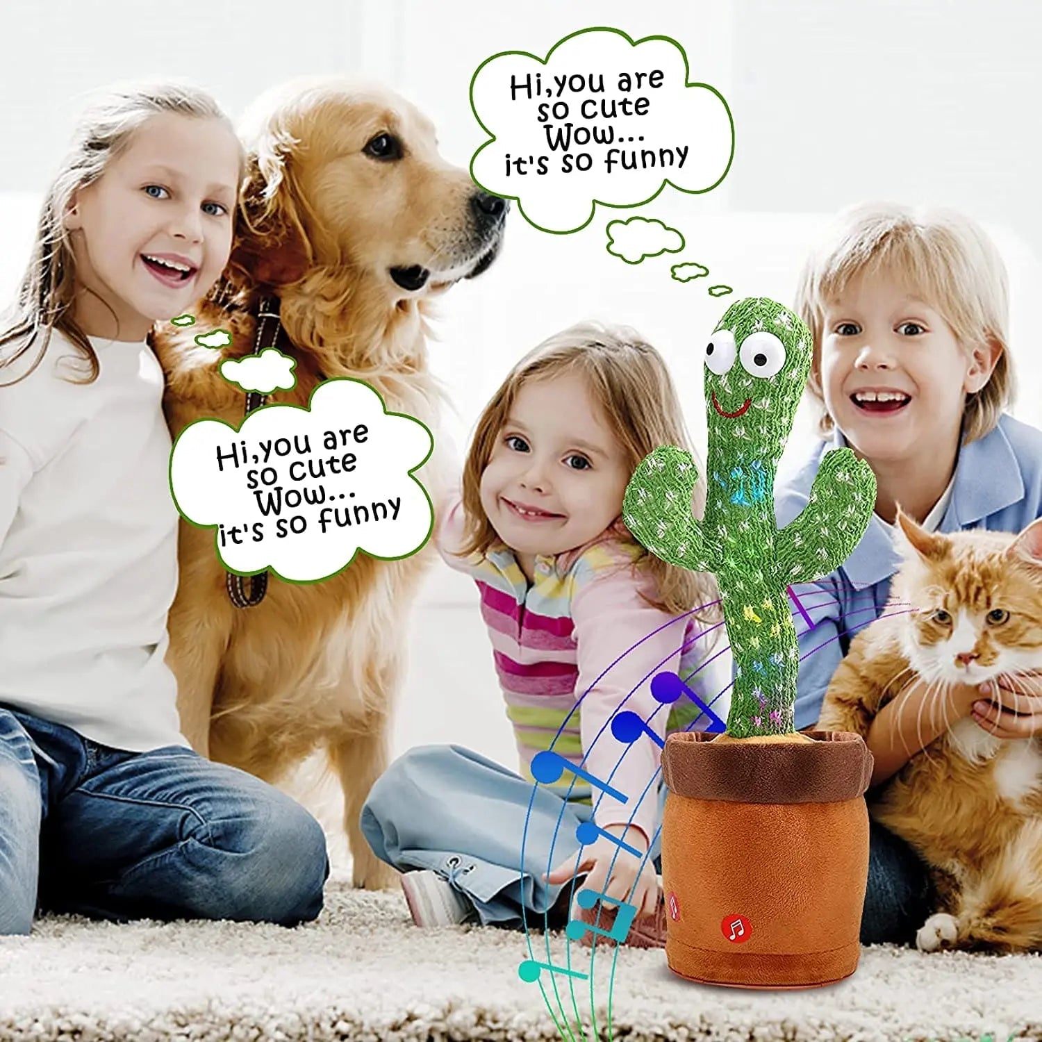 Dancing talking Cactus Toy (Rechargeable) - Toynix