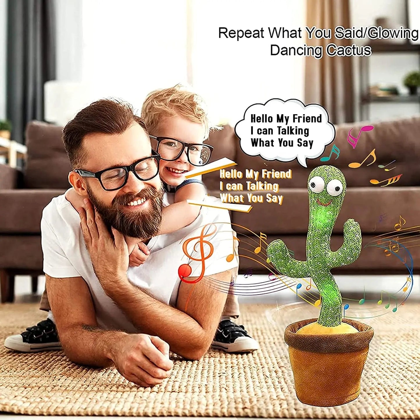 Dancing talking Cactus Toy (Rechargeable) - Toynix