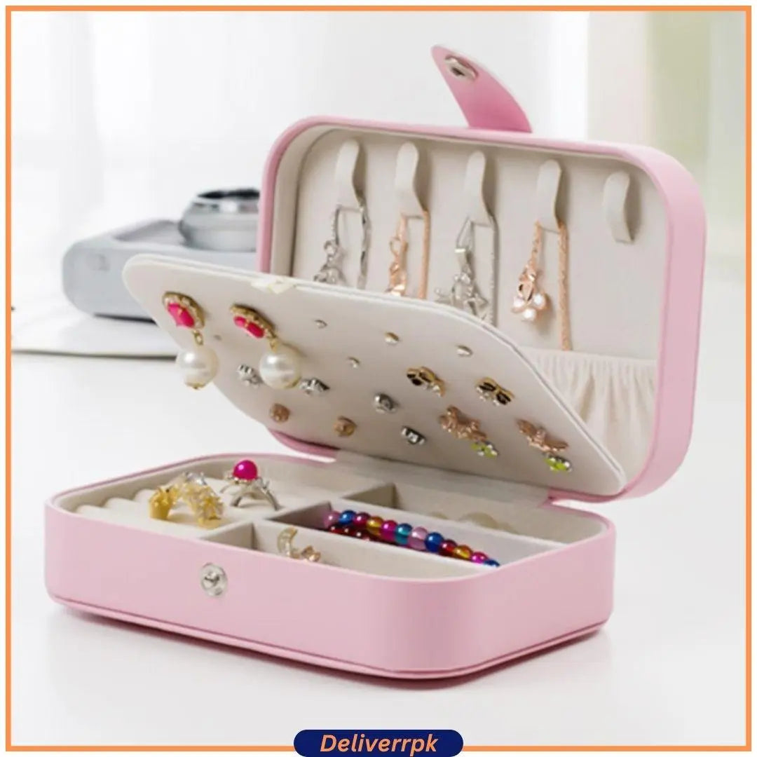 Doubled Layer Travel Jewelry Organizer - Deliverrpk