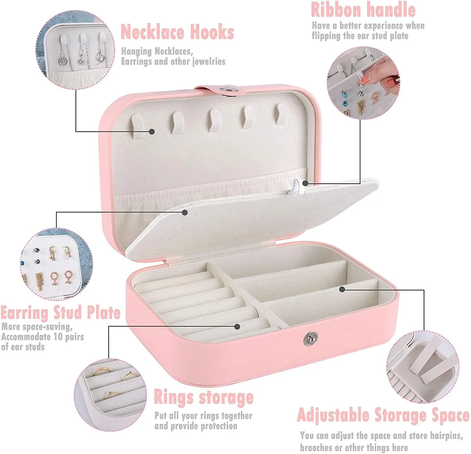 Doubled Layer Travel Jewelry Organizer - Deliverrpk