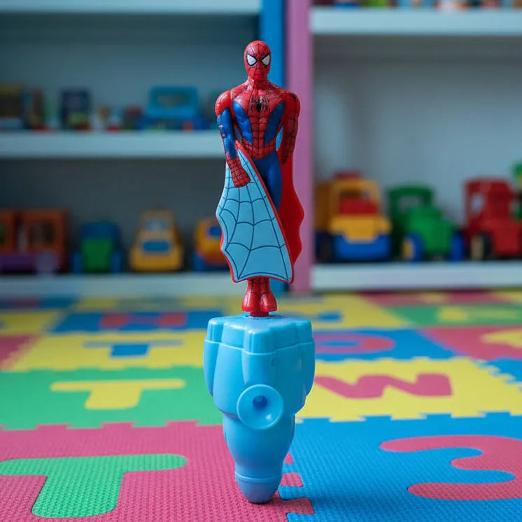 Flying Spiderman Action Toy for Kids Hand Press Launcher Toy (9106)