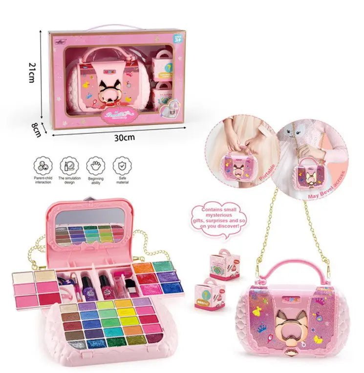 Girls Beauty Makeup Bag Playset (M - 710) - Toynix