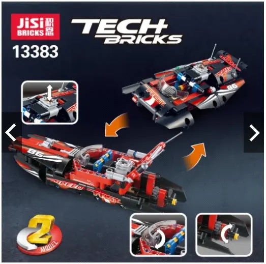 JISI Bricks -Mec Factor Speedboat - Deliverrpk